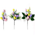 thumbnail image 6 of Easter Decorations, Artificial Easter Egg Picks with Colorful Eggs & Greenery Stems, Easter Spray Branches for Home Vase Table Centerpieces Wreath Spring Party Decor, Easter Basket Stuffers(11'' B), 6 of 6