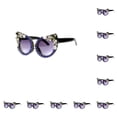 thumbnail image 3 of Minnieouse Gafas de sol vintage Moda para amantes retro Gafas de sol vintage ligeras y portátiles azul azul 10Conjunto, 3 of 6