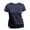 Navy Blue, variant on Ladies/Womens Short Sleeve Slim Fit T-Shirt (British Made)
