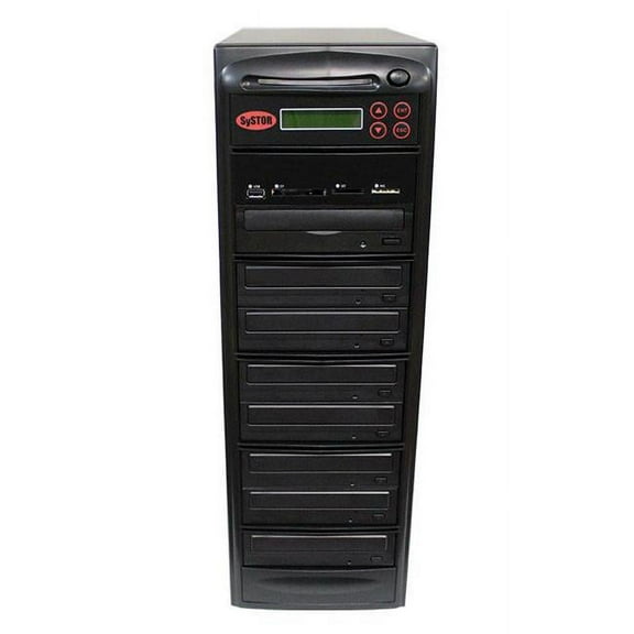 Systor   1-7 Blu-Ray BDXL Disc Duplicator with USB  SD & CF to Disc Backup Copier Tower