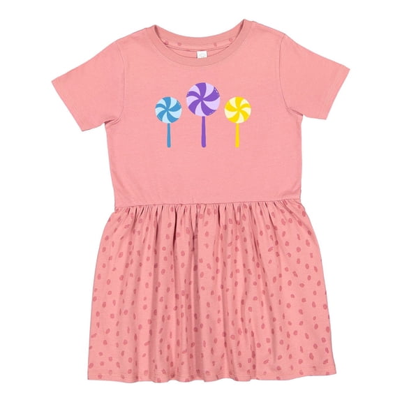 Inktastic Sweet Lollipop Girls Toddler Dress