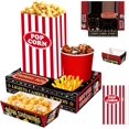 thumbnail image 1 of 48 piezas de suministros para fita nocturna de película, 24 cajas de aperitivos, 12 bandejas de alimentos, 12 bolsas de mitas de maíz, soporte de papel dechable, accorios de noche, 1 of 5