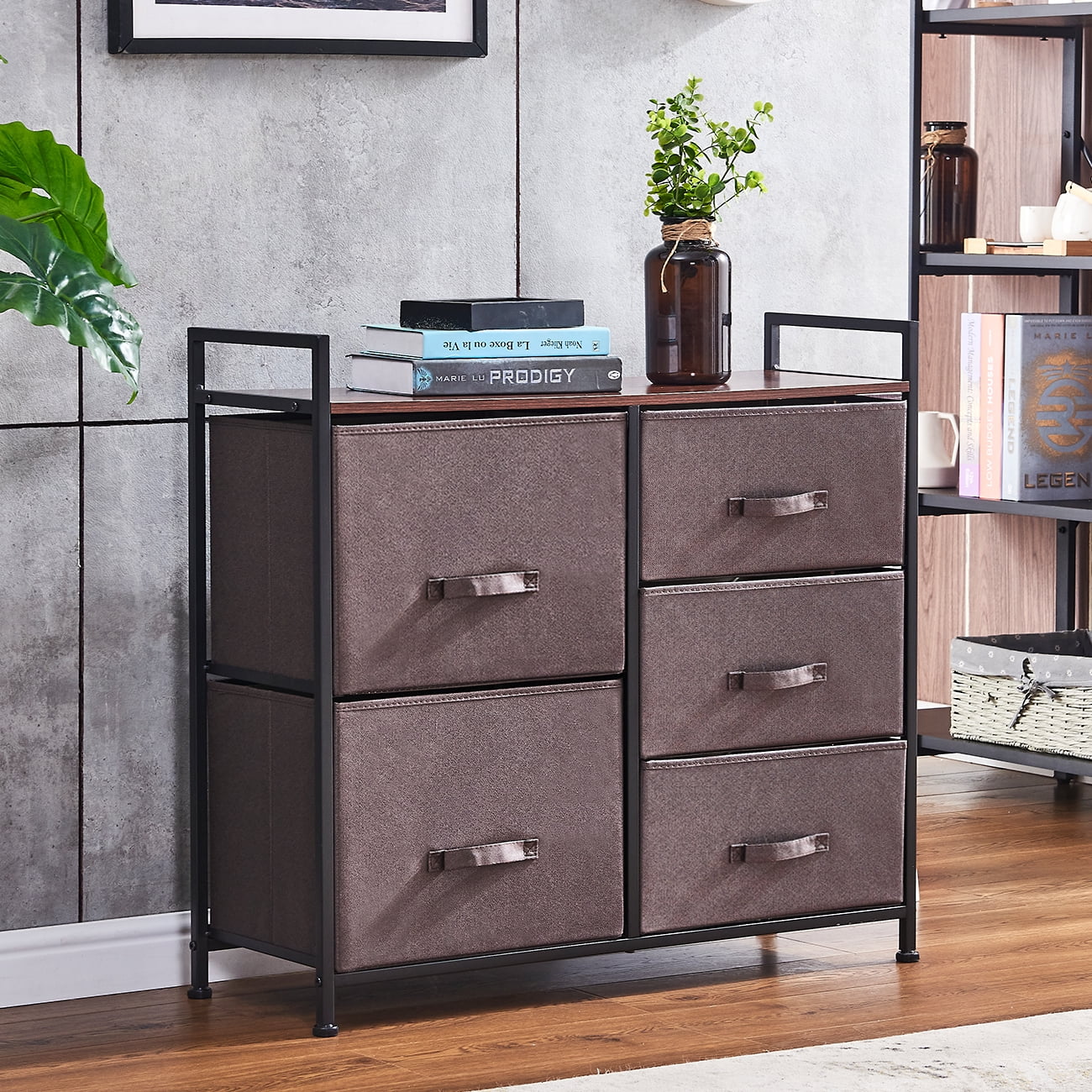 Wide Chest of Drawers, Drawer Dresser Storage Organizer Closet Shelves