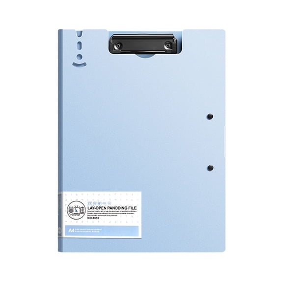 Yhmxh Foldable Clipboard with Cover, A4 Punchless Binder with Clamp, Letter Size Clip File Folder A4 Clipboard with Metal Clip, Classic Office Clipboard Document Folder Organizer for Nursing Business