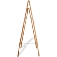 thumbnail image 3 of vidaXL Double Towel Ladder with 5 Rungs Bamboo 19.7"x63", 3 of 5