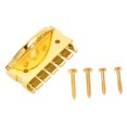 thumbnail image 1 of Guitar String Locking Nut Metal Guitars Accessory Corrosion Resistant with Mounting ScrewsGold, 1 of 11