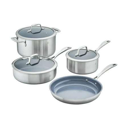 ZWILLING Spirit 3-ply 7-pc Stainless Steel Ceramic Nonstick Cookware