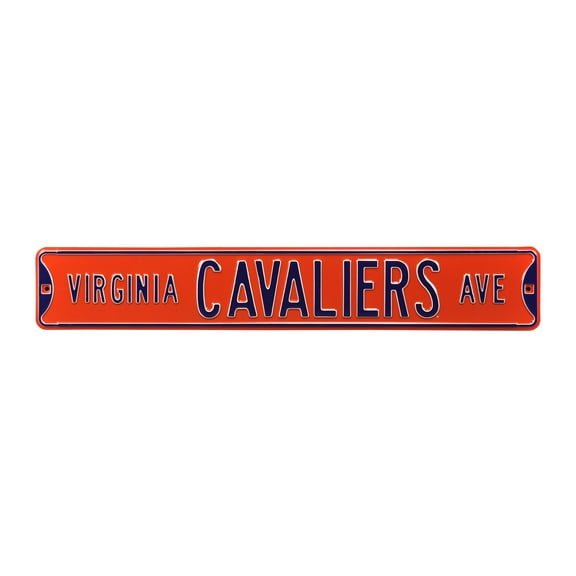 Orange Virginia Cavaliers 6" x 36" College Ave Street Sign