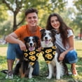 thumbnail image 3 of Dog Bandana 1 Pack,Black Yellow Sunflower Pattern Bandanas for Dogs,Cat Bandana,Small/ Large Dog Bandana 2 Size,Dog Bandanas, 3 of 6