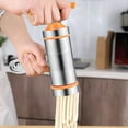 thumbnail image 6 of Manual Pasta Press, Pasta Maker Machine, Stainless Steel, Multiple Molds, for Homemade Spaghetti, Fettuccine, and Lasagna, Orange, by FAJHHA, 6 of 8