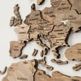 thumbnail image 2 of Enjoy The Wood 3D Wood World Map Wall Art Large Wood Wall Décor Housewarming Gift Idea Wood Wall Art World Travel Map for Home & Kitchen or Office (M, Terra), 2 of 6