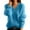 163#Sky Blue, variant on V Neck Sweaters for Women Casual Long Sleeve Sweaters V Neck Knit Solid Color Oversized Pullover Sweater Jumper Orange L