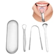 thumbnail image 5 of Limpiador de lengua de Acero inoxidable Super homeMX Juego de raspador de lengua color Acero, 5 of 5