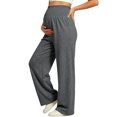 thumbnail image 2 of Lvshlubb Women's Maternity Pants High Waisted Lounge Workout Sweatpants Casual Pregnancy Joggers Plus Size Maternity Clothes, 2 of 5