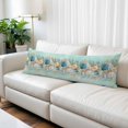 thumbnail image 2 of Beach Coastal Teal Body Pillow Covers 20"x60", Nautical Shell Starfish Coral Summer Soft Brushed Microfiber Breathable Throw Pillow Covers, Decorative Pillowcase with Zipper for Couch Sofa Bedroom, 2 of 9