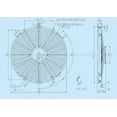 thumbnail image 2 of Spal Advanced Technologies 16in Pusher Fan Straight Blade 1604 CFM, 2 of 3
