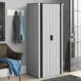 AECOJOY Outdoor Storage Waterproof with Adjustable Shelves