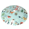 thumbnail image 2 of Kll 30" Christmas Tree Skirt Christmas Winter Animals Xmas Tree Skirts Mat For New Year Xmas Holiday Party Indoor Outdoor Home Decoration, 2 of 9