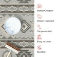 thumbnail image 6 of Well Woven Tuscon Grey Indoor/Outdoor Southwestern Area Rug High Traffic Stain Resistant Geometric Medallion Carpet, 6 of 8