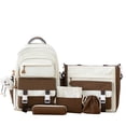 thumbnail image 2 of 5 Pcs School Backpack for Teens Campus Backpack Use Shoulder Daypack Bundle Travel Bag, 2 of 3