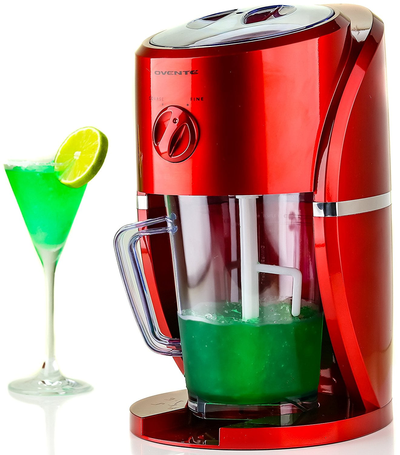 Ovente Electric Ice Crusher and Shaver, Concoction Maker, 37 oz, 2
