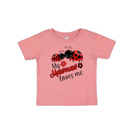 

Inktastic My Mawmaw Loves Me with Cute Ladybugs Gift Baby Boy or Baby Girl T-Shirt
