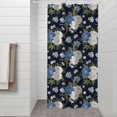 thumbnail image 2 of Pioneer Flower Floral Print Pattern Shower Curtain 36"x72", Bathroom Decorative Shower Curtain Set with 12 Hooks, Waterproof Washable, 2 of 6