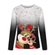 thumbnail image 4 of Pntutb - Camiseta de manga larga con cuello redondo y estampado de ciervos en 3D para mujer Pntutb Pntutb-1825, 4 of 5