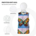 thumbnail image 3 of Sikiie Oil Painting Beautiful Butterfly Basketball Jersey Reversible Men's Mesh Athletic Sports Shirts Training Practice S-4XLLarge, 3 of 6