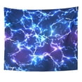 thumbnail image 1 of UFAEZU Abstract Blue Electric Lightning Wall Art Hanging Tapestry Home Decor for Living Room Bedroom Dorm 51x60 inch, 1 of 2