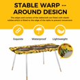 thumbnail image 4 of Sunflowers Table Cloths for 8 Foot Rectangle Tables, Yellow Summer Botanical Elegant Flowers Wooden Patio Waterproof Elastic Fitted Tablecloths, Washable Rectangular Table Cover for Camping, 4 of 8