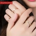 thumbnail image 3 of 2/4/6mm Rose Gold Frosted Stainless Steel Wedding Band Ring Men/Womens Size 4-13, 3 of 8