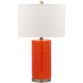 thumbnail image 4 of SAFAVIEH Roxanne 26 in. H Ceramic Glam Table Lamp, Orange, Set of 2, 4 of 7