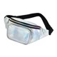 thumbnail image 3 of Riñonera brillante a la moda con bolsillo en el pecho, riñonera pequeña con holograma, riñonera para senderismo, teléfono informal, Blanco Yinane Bolsillo en la cintura, 3 of 8