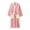 Pink, variant on Efsteb Robes For Women Thickened Warm Velvet Bathrobe Nightgown Home Clothes Comfy Solid Color Long Sleeve Clothes Nightgown Fall Winter Warm Sleepwear Loose Homewear (Yellow,XL)