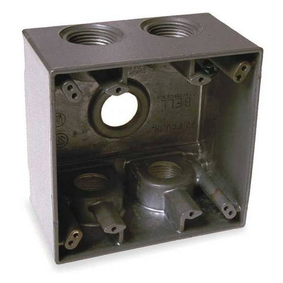 Bell Outdoor Weatherproof Box,3/4 in Hub,5Inlet 5388-0