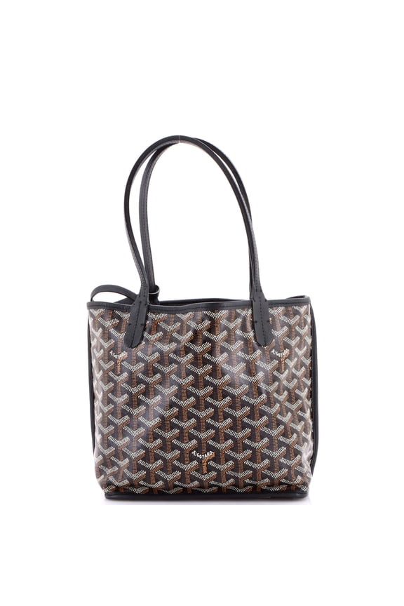 Pre-Owned Anjou Reversible Tote Coated Canvas Mini By Rebag