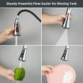 thumbnail image 5 of Nrdde Kitchen Faucet Head Replacement, Pull Down Spray Nozzle, 9 Adapters, Chrome, 5 of 5