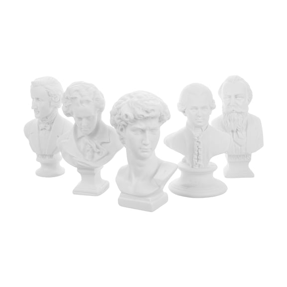 RENACLIPY Mini Resin Bust Sculptures for Home Decor, Art Collection Display, Small Decorative Statues, Unique Ideas