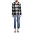 thumbnail image 2 of Time and Tru Women's Plaid Button Down Shirt, 2 of 5