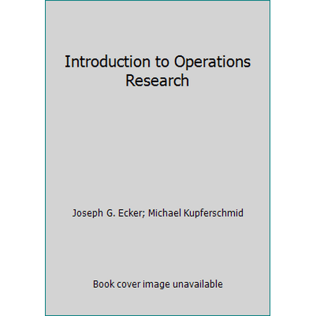 Introduction to Operations Research, Used [Hardcover]