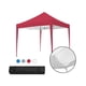 thumbnail image 1 of Toldo para Negocios 3x3 M Retráctil Rojo + Maleta Beckon Beckon Reforzado Plegable Tipo Carpa, 1 of 9
