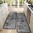 thumbnail image 4 of Kitchen Rugs Sets Of 2,Black and Tan Leopard Print Anti Fatigue Kitchen Mat Rugs Non Slip Washable,Decorative Kitchen Floor Mats for Kitchen,Sink,Laundry,17"x47"+17"x47", 4 of 5