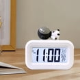 thumbnail image 6 of Clocks for Bedroom Alarm, Clock with Backlight Power, Saving Timing Function, One Click Snooze, Desktop Electric Digital Clock Bedroom Must Haves, White, 6 of 8