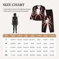 thumbnail image 4 of Yiaed Spider On The Web Print Pajamas Women's Long Sleeve Sleepwear Soft Button Down Loungewear Pjs Lounge Set Nightwear Womens Pajama Pants-X-Large, 4 of 7