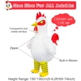thumbnail image 2 of Disfraz inflable de pollo Seeds of Light para adultos, 2 of 7
