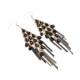 thumbnail image 4 of Pendientes Colgantes Con Borlas, Pendientes Colgantes Con Flecos De Cuentas De Cristal De Imitación, Pequeños Decorativos Para Compromiso Para Mujeres ANGGREK AH2713, 4 of 8