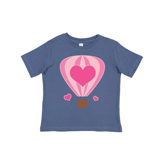 Inktastic Valentine Hot Air Balloon Girls Toddler T-Shirt