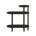 thumbnail image 4 of Furinno Turn-N-Tube 3-Tier Oval Sofa Side Table, End Table with Open Shelves, Espresso/Black, 4 of 6