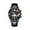 #367-Silver, variant on 1 Pc Black Case Luminous Multi-Dial Watch - Sticker Design Leather Strap, Daily Wear Timepiece